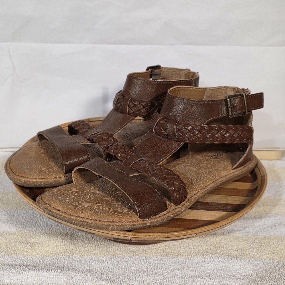 B.O.C by Born Women's Melinda Gladiator Sandal size 10 Brown Stappy - Picture 5 of 16